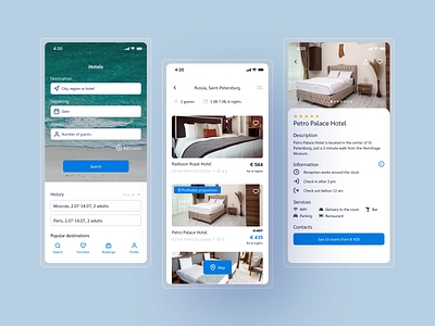 Booking App booking design hotel ios mobile