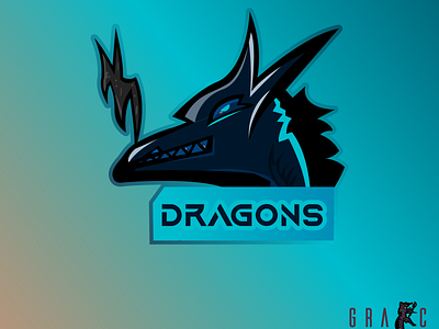 DRAGON Mascot esportlogo illustraion logo logo design mascot