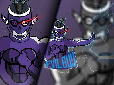 EVIL GUY design esportlogo esports logo illustration logo logo design mascot mascot logo twitch logo youtube