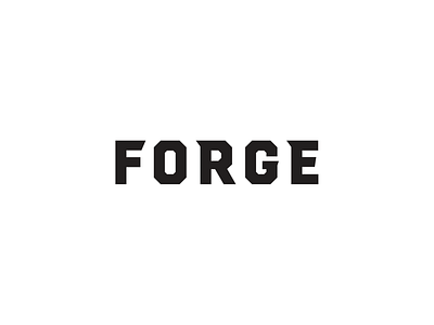 Forge - Marketing & Design Logo lettering logo