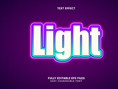 Editable light text effect vector background colorfull editable text flat font effects fonts illustrator light logo minimal neon template text text effect text effects typography web white