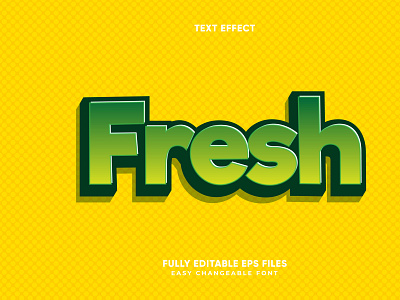 Fresh text effects background backgrounds colorfull editable editable text flat font font effects fonts fresh green illustrator light logo minimal neon text effect text effects yellow