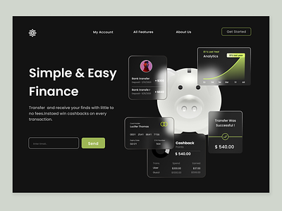 Simple And Easy Finance Landing Page