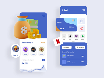 New Fintech Interface 3d best design best dribbble shot branding business design finanace app finance fintech graphic design illustraion mobile mobile app money payment app ui uidesign uiux uiux design ux