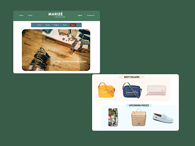 Clothing store's website clothing webshop ui design ux design web design webshop