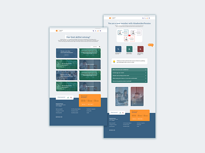 AkademikerPension subpages' redesign ui design uxdesign web design web development website
