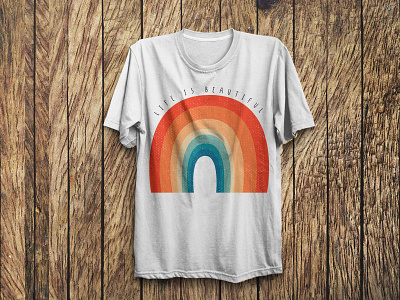 Rainbow Style Trendy T Shirt Design art custom design fashion graphicdesign illustration merchandise design trendy tshirtdesign tshirts typography unique vector