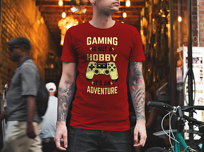 Gaming T-shirt Design branding design fashion gaming graphicdesign illustration illustration design merchandise design trendy tshirt art tshirtdesign tshirts typography vector