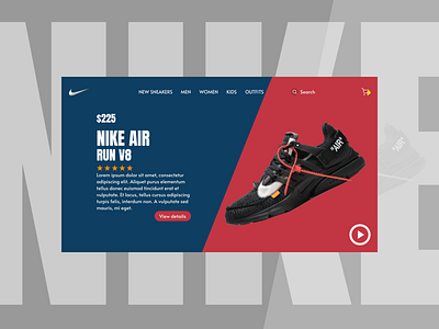 Nike Sneakers Web UI