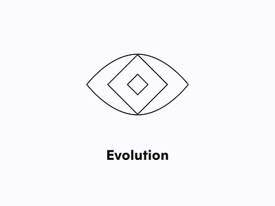 Evolution icon b2c branding evolution eye icon iconography iot plume wifi