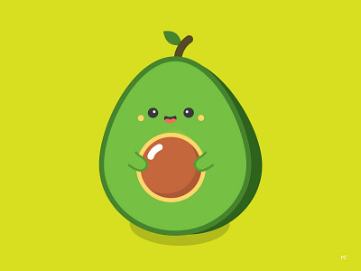 Mister Avocado avocado character design cute food illustration vector