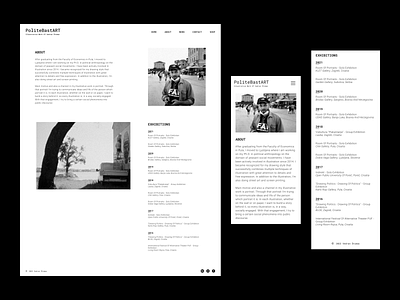 vedranstimac.com // PoliteBastART about clean design illustrator layout minimal mobile typography webdesign website