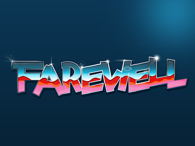 Farewell design graphic design illustration logo typography