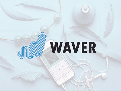 WAVER dailylogochallenge design logo music sound vector w waver waves