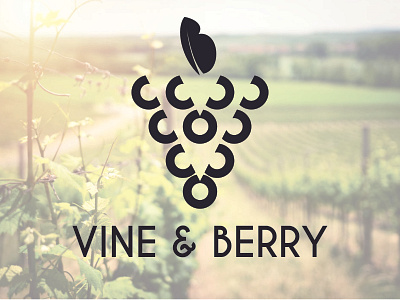 VINE & BERRY b berry dailylogochallenge design grape logo v vector vine