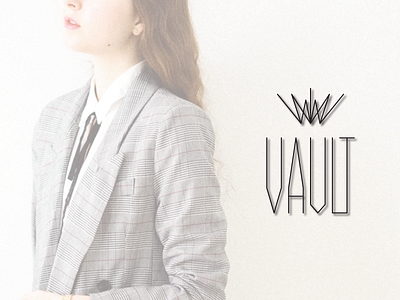 VAULT affinity affinitydesigner clothes clothing brand dailylogochallenge design diamond fashion hip logo vault vector