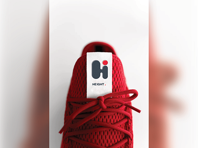 HEIGHT affinity affinitydesigner dailylogochallenge design grey height logo red shoes tag vector