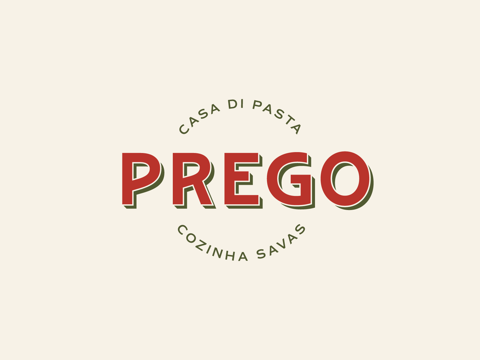 Prego Casa di Pasta Logo Design by Mariana Búrigo on Dribbble