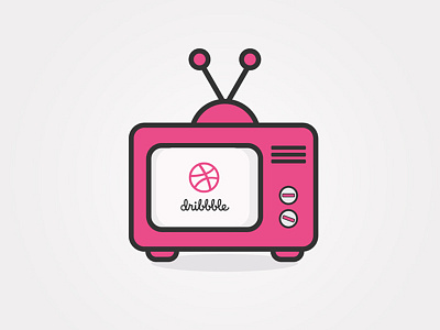 Dribbble TV pink tv