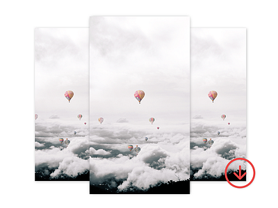 Free iPhone Background- Flying Over Foggy backgrounds cute free instagram iphone red sky wallpaper