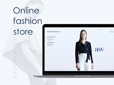ASAVA Group Shop Website asavagroup fashion minimal online store ui ux web website