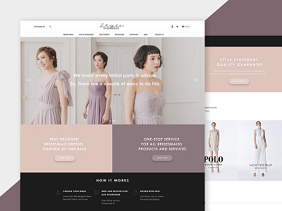 Style Statement Web Design fashion minimal thai ui website