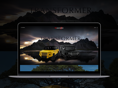 TR-Transformer Web Design car website design thai thailand transformer ui web design webdesign