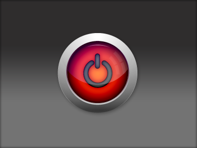 Powericon button icon power