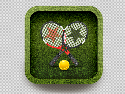 iOS Icon Design -Wimbeldon 2012 2012 app application appstore ball details grass icon ios ipad iphone lawn racket retina tennis texture wimbeldon