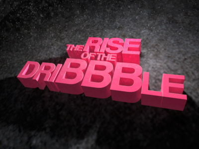 Dribbble 3d dribbble effect illustration lighting shadows texture typography