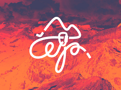 Čeja logo. adobe illustrator climbing climbing instructor logo logo design mountain outdoor sport vector