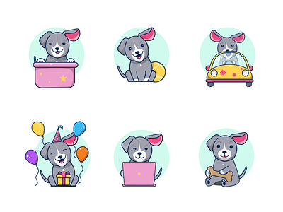 Dog Illustrations Pack