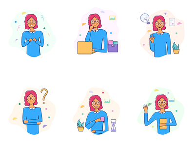 Woman Illustrations app app design character design art digital digital design digital illustration happy hello illustration illustrator ui vector illustration web web design website woman woman character woman illustration