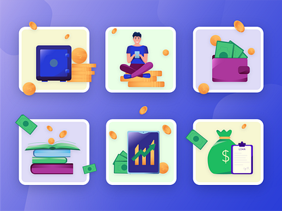 Financial App Illustrations