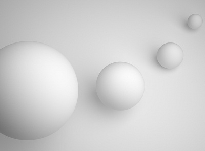 concept with white balls 3d blackwhite c4d geometry illustration v ray