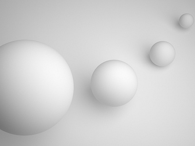 concept with white balls