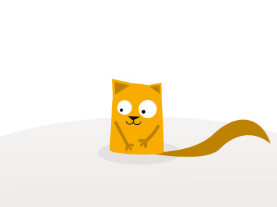 Dribbble Cat 2d animation cat dribbble sweet yellow