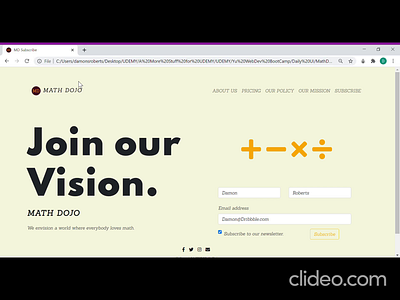 Math Dojo Fake Website Subscription Page app dailyui design icon mathdojo page subscription typography ui uidesign ux vector web