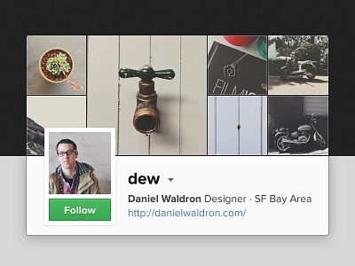 Instawidget daniel designer dew instagram instawidget rebound waldron web widget