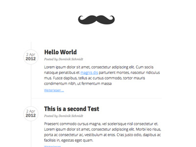 Blogstache blog hello world moustache simple