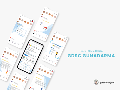 GDSC Intagram Feeds branding design feeds feeds instagram illustration intagram vector