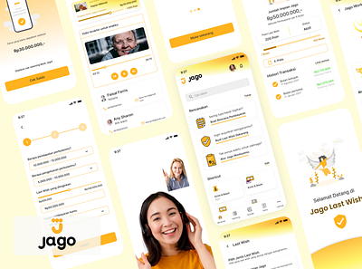 Jago Last Wish - Challenge Partner Bank Jago app application branding design design app insurance apps mobile apps ui uiux
