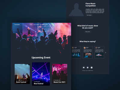 Music Website app application design website music music website ui ux website