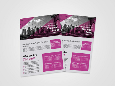 Corporate Flyer design bi fold brochure design design flyer design graphic design illustration illustrator tri fold brochure