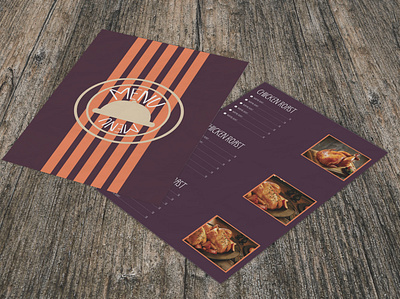 Menu Card bi fold design food court menu graphic design illustration illustrator menu card menu card design tri fold menu vector wedding menu