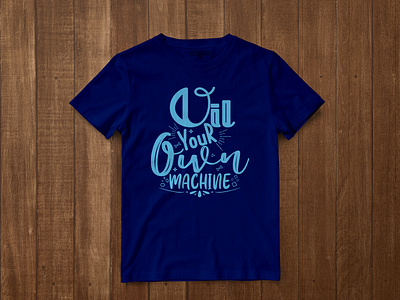 Typographic t shirt design