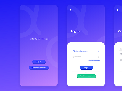 Log in Page for aibank App design login page uiux