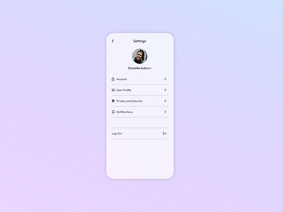 daily ui 007 - settings