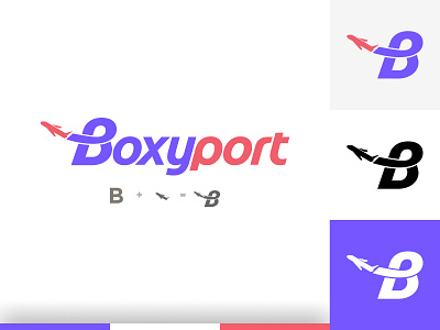 Logo Boxyport branding branding and identity branding design design designs graphic design identidade visual identity branding illustrator logo logo vector branding flat logo design logotype typography vector