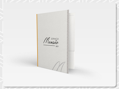 Espaço Mansão Stationery - Contract folder branding clean contract folder design designs folder graphic design illustrator minimal stationery